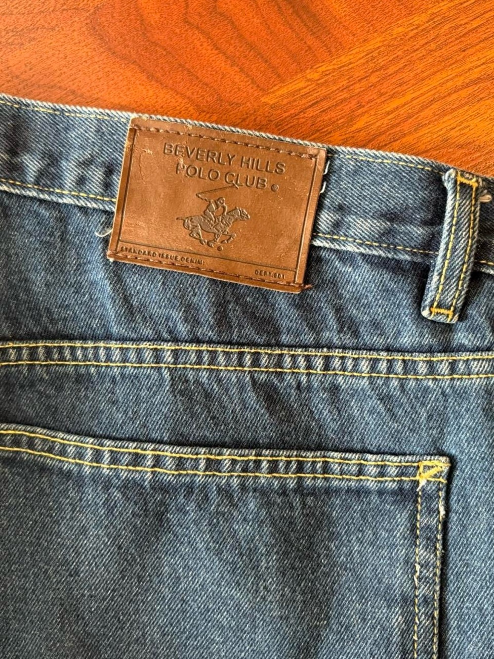 Beverly Hills Polo Club Men’s Relaxed Blue Denim Jeans - Picture 4 of 9